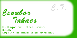 csombor takacs business card